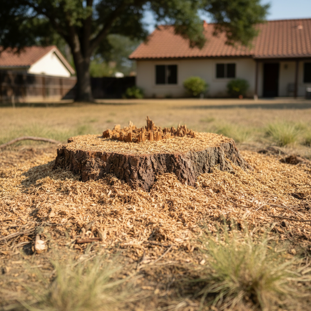Completed stump grinding & removal work at a residential property in Camarillo, CA