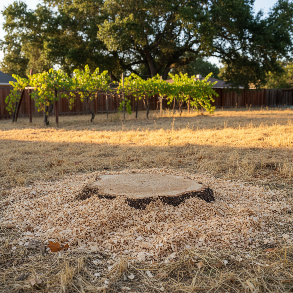 Completed tree removal work at a residential property in Napa, CA