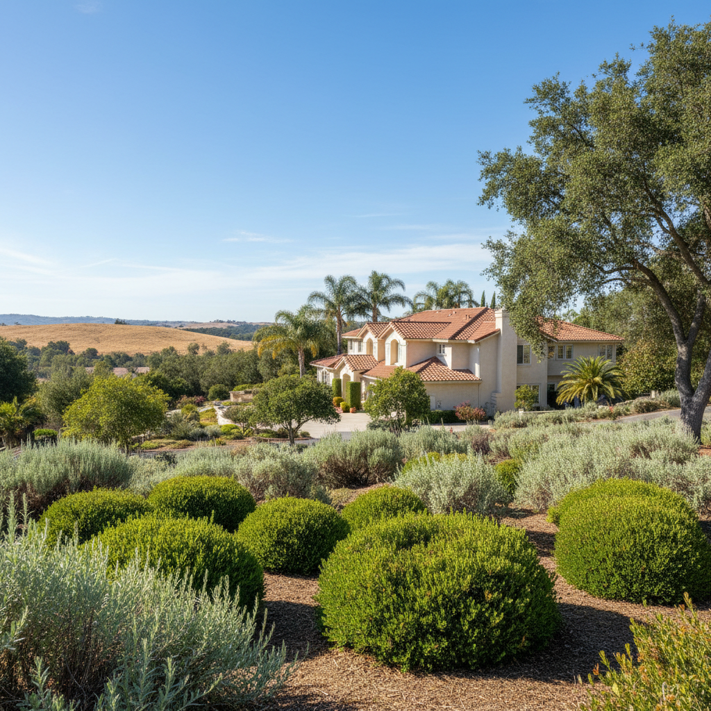 Completed shrub & bush trimming work at a residential property in Camarillo, CA