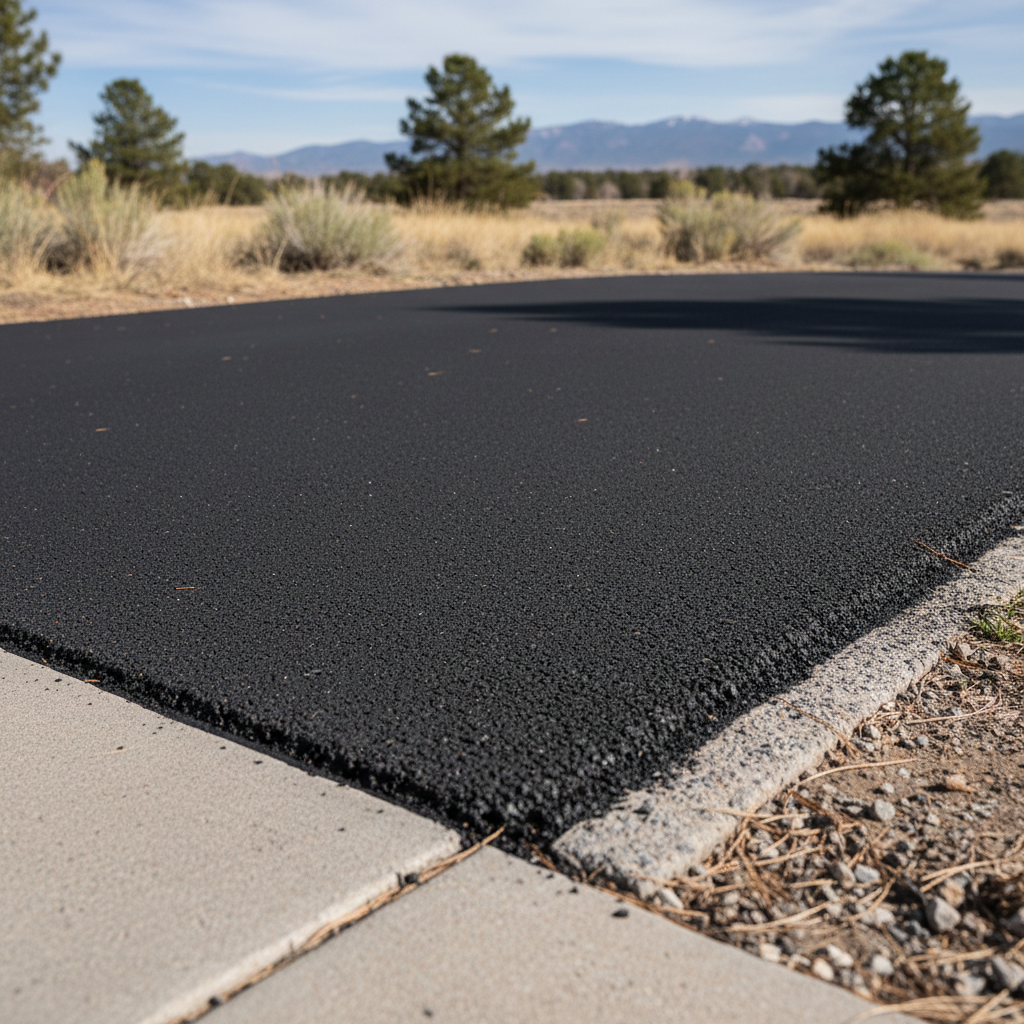 Completed residential asphalt work at a residential property in Aurora, CO