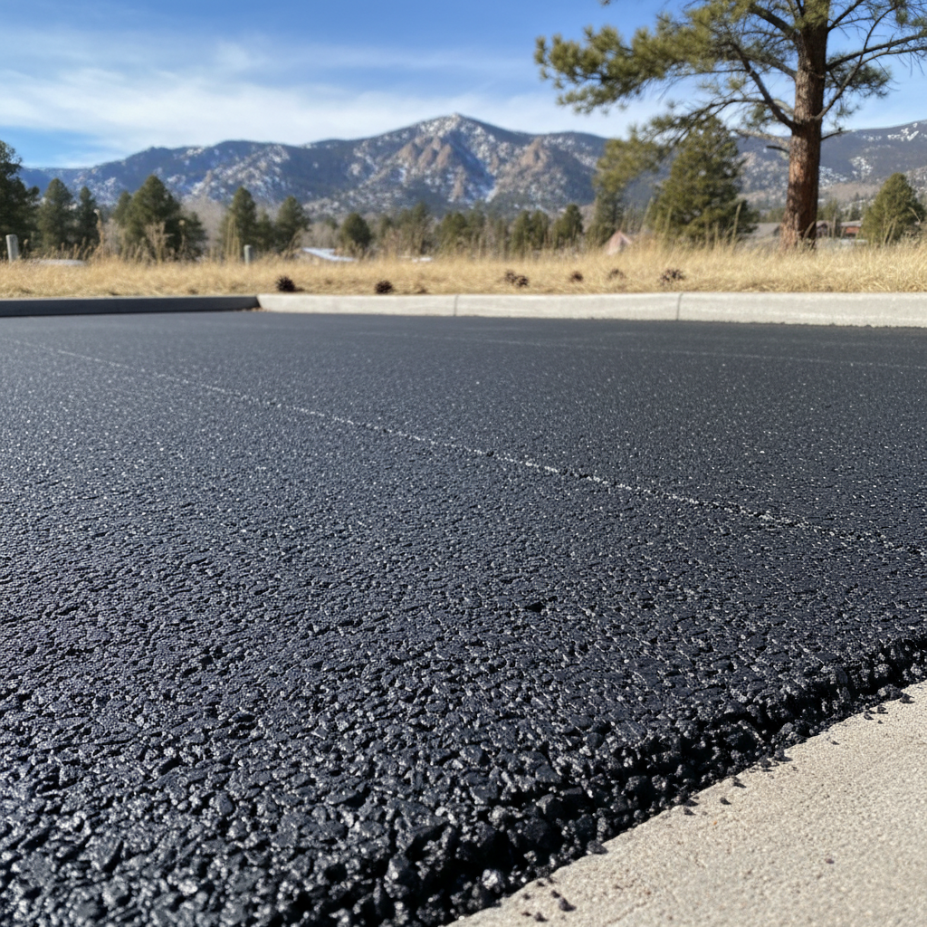 Completed residential asphalt work at a residential property in Boulder, CO
