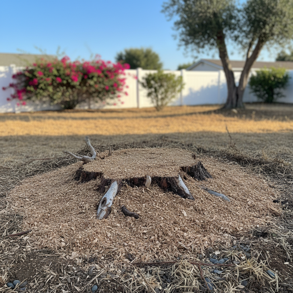 Completed stump grinding & removal work at a residential property in Camarillo, CA