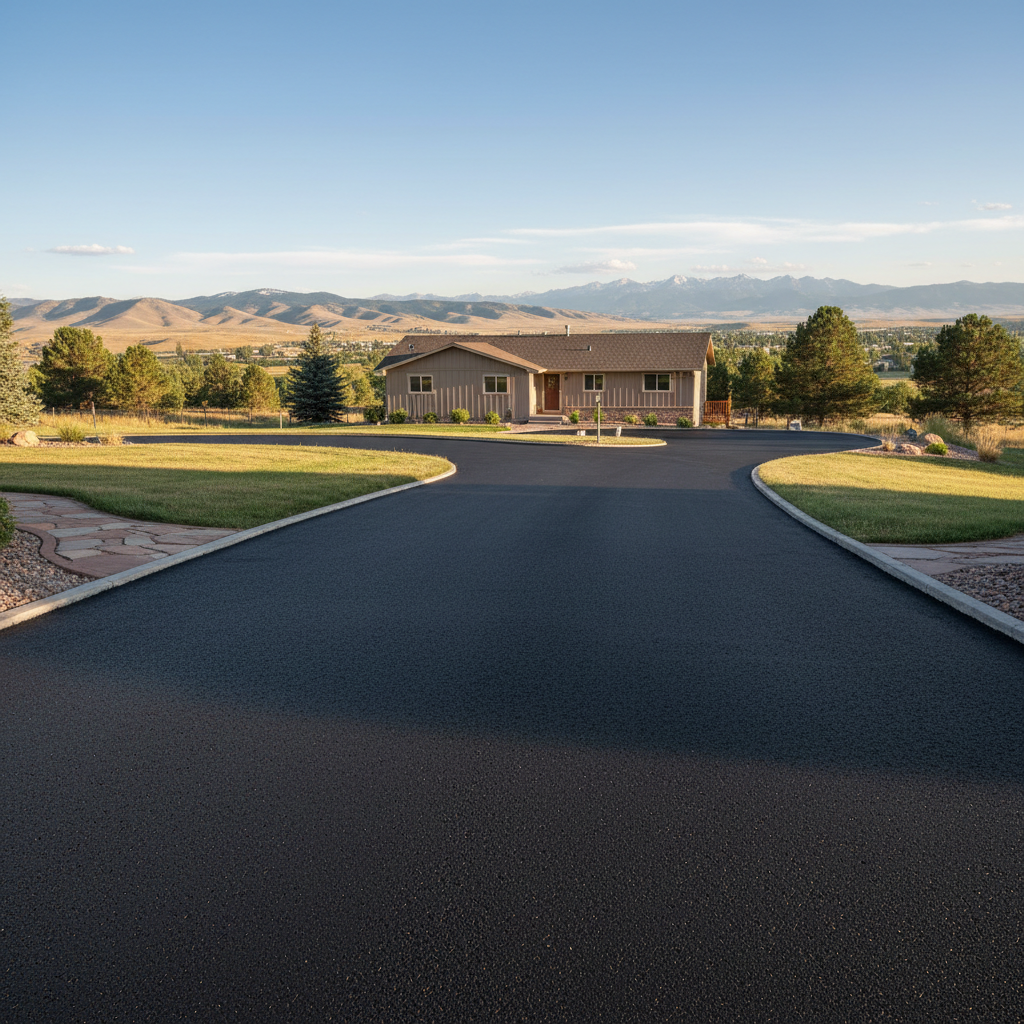 Completed slurry coating work at a residential property in Lafayette, CO