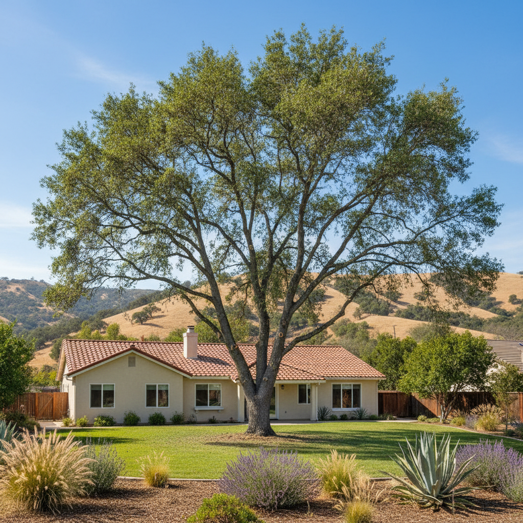 Completed tree pruning work at a residential property in Camarillo, CA
