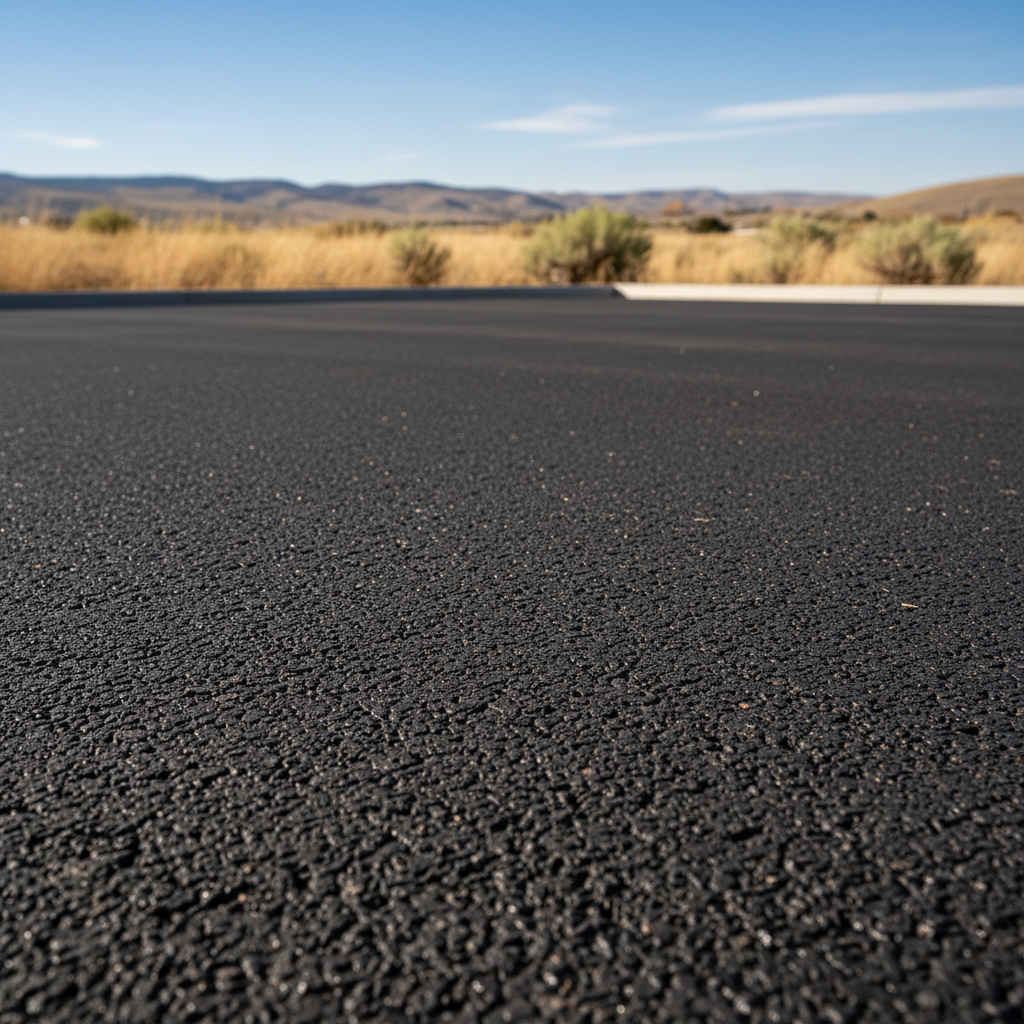 Completed parking lot paving work at a residential property in Greeley, CO