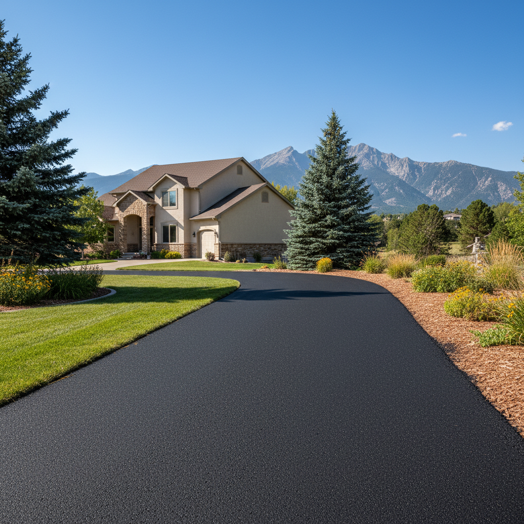 Completed slurry coating work at a residential property in Westminster, CO