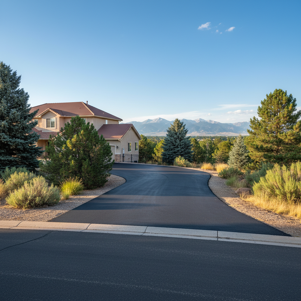 Completed slurry coating work at a residential property in Westminster, CO