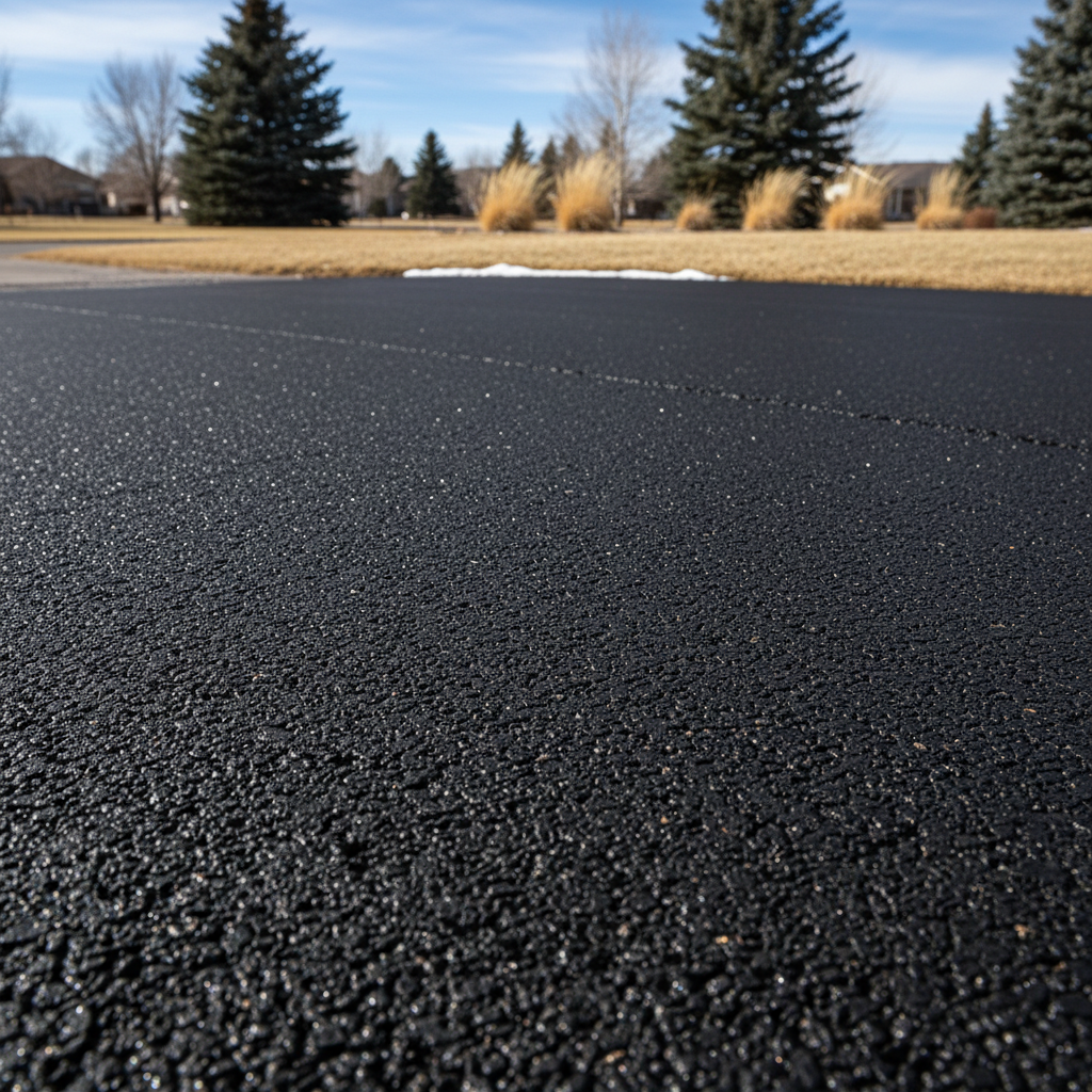 Completed residential asphalt work at a residential property in Broomfield, CO