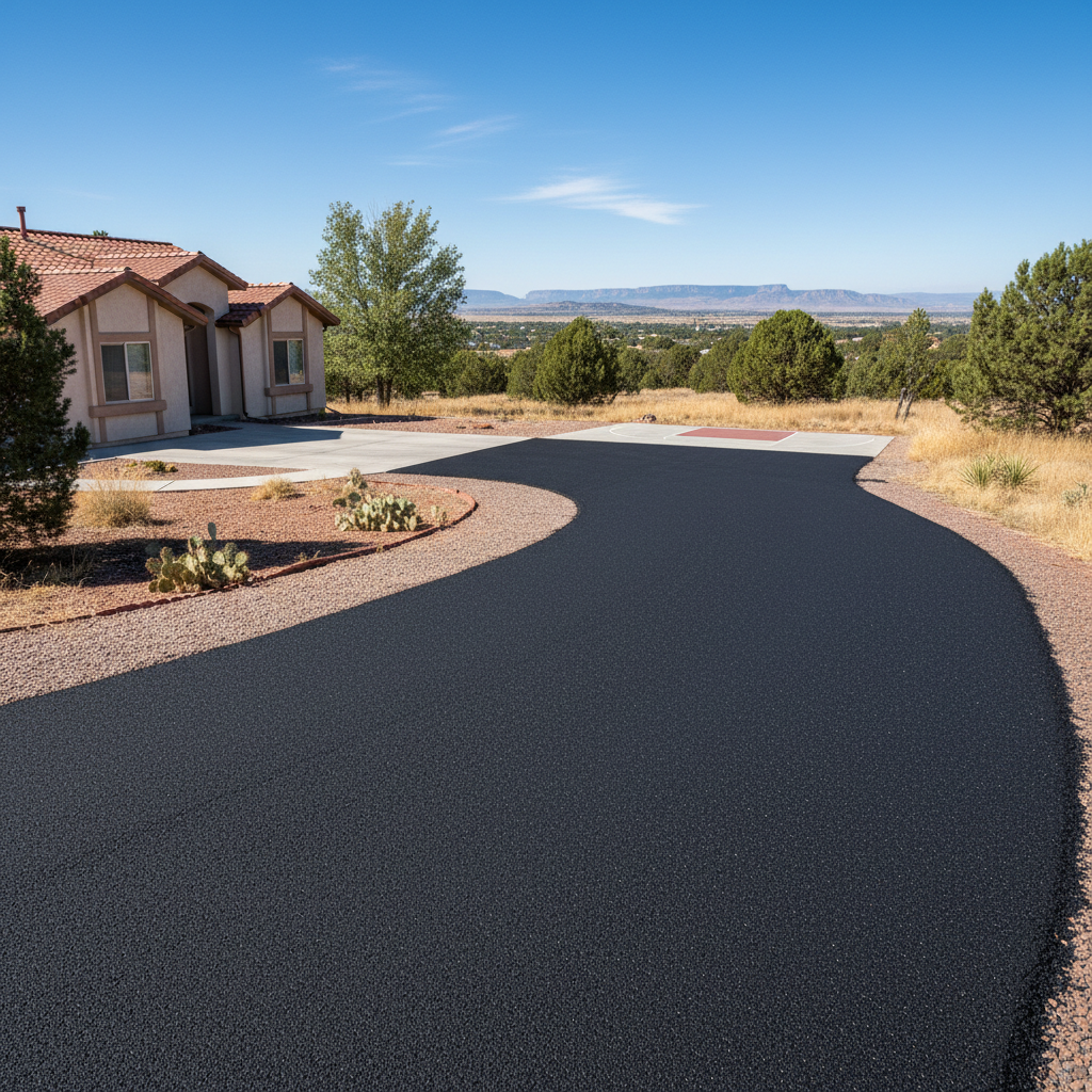 Completed slurry coating work at a residential property in Pueblo, CO