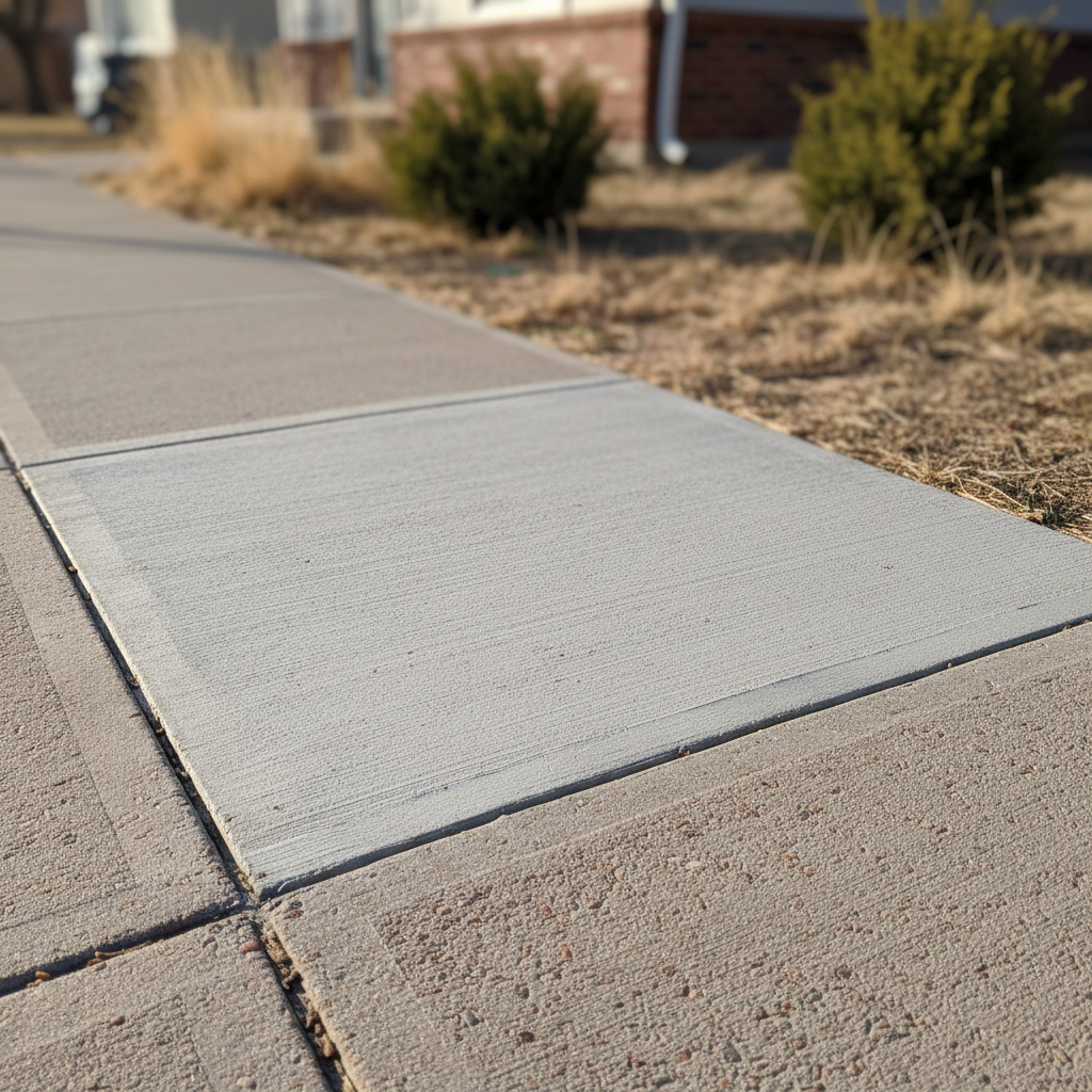 Completed concrete repair work at a residential property in Westminster, CO