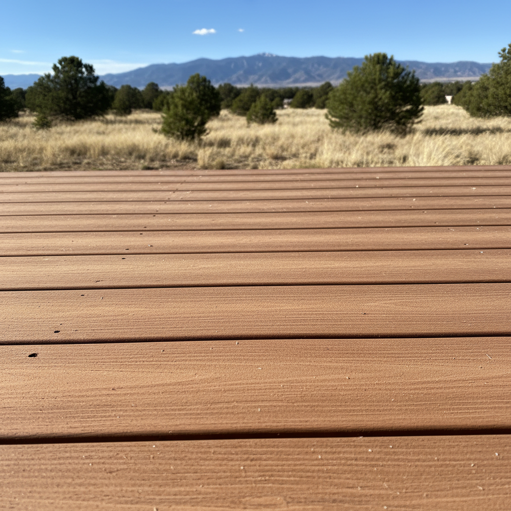 Completed trex decks work at a residential property in Pueblo, CO