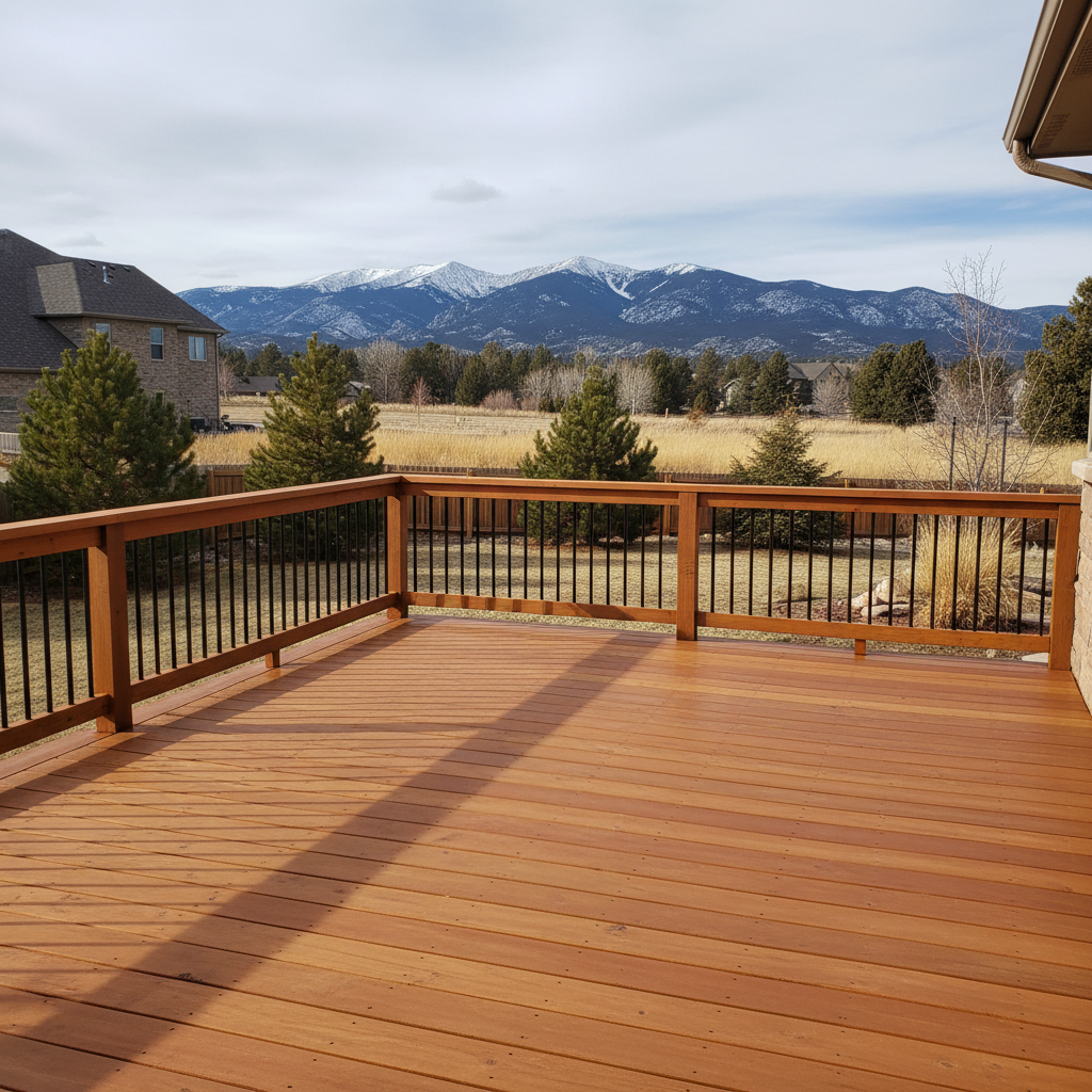 Completed deck painting & staining work at a residential property in Boulder, CO