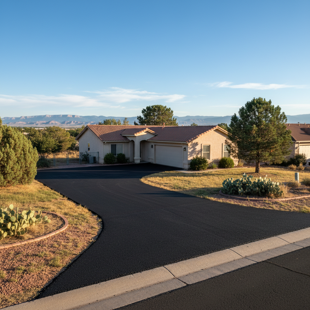 Completed residential asphalt work at a residential property in Pueblo, CO