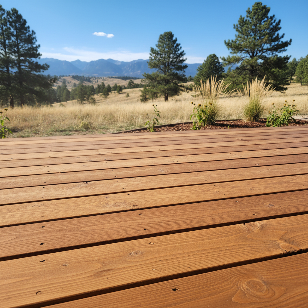 Completed deck painting & staining work at a residential property in Denver, CO