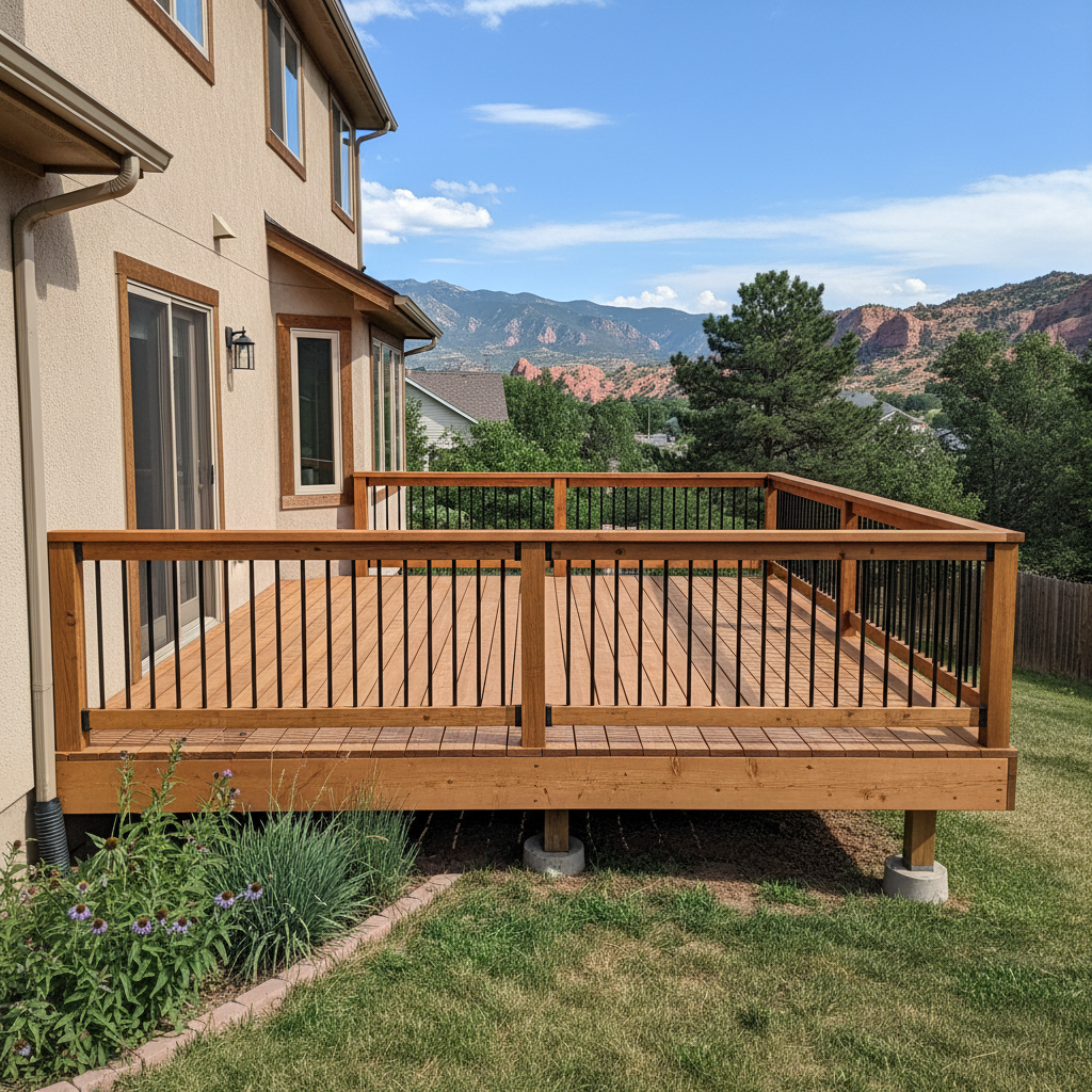 Completed deck repair work at a residential property in Denver, CO