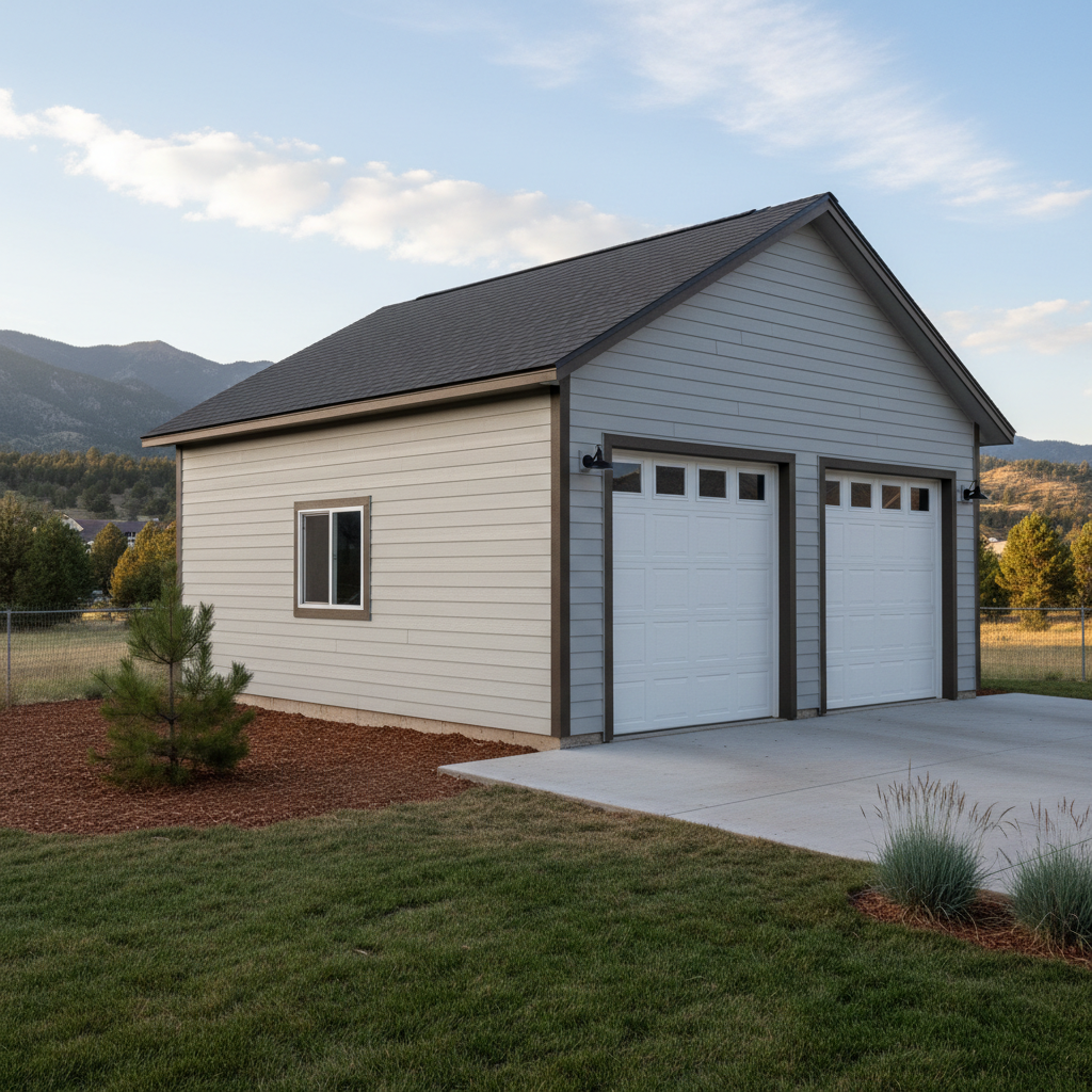Completed garages work at a residential property in Loveland, CO