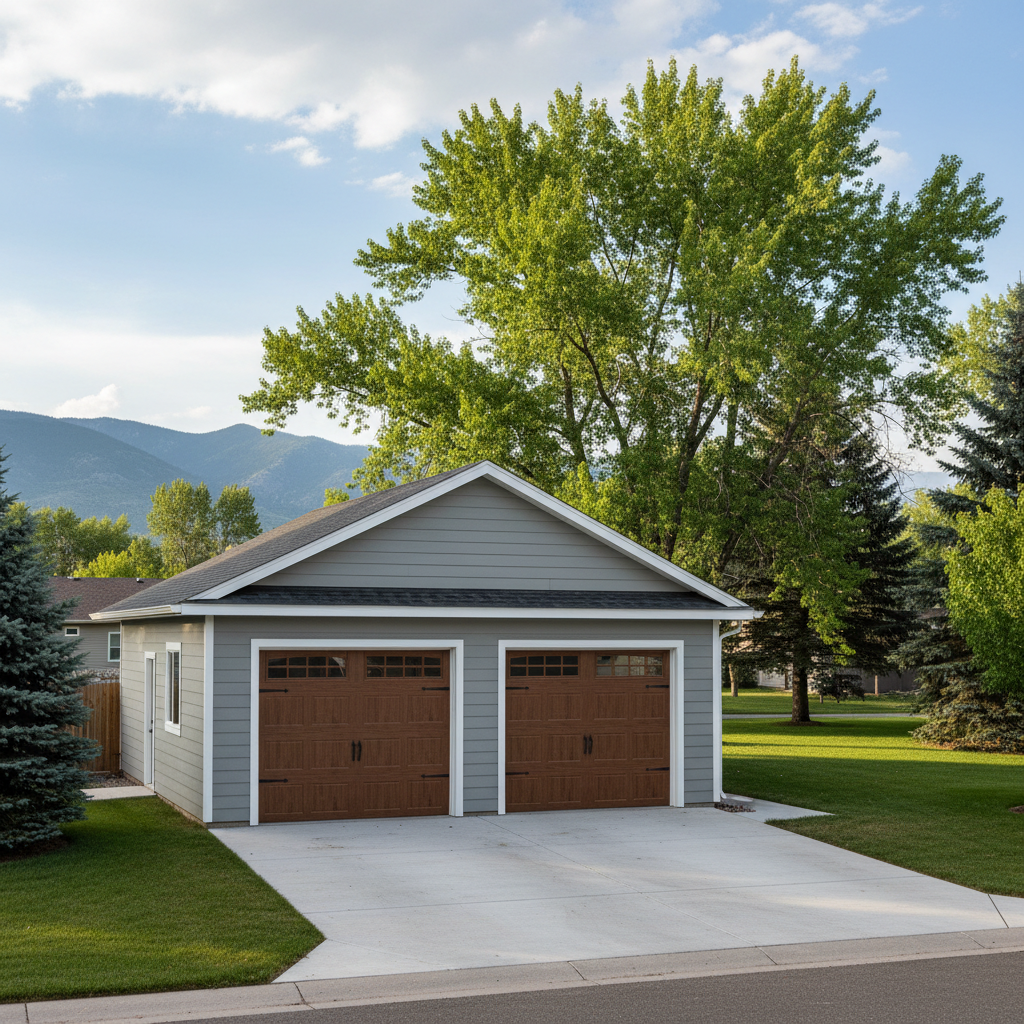 Completed garages work at a residential property in Loveland, CO