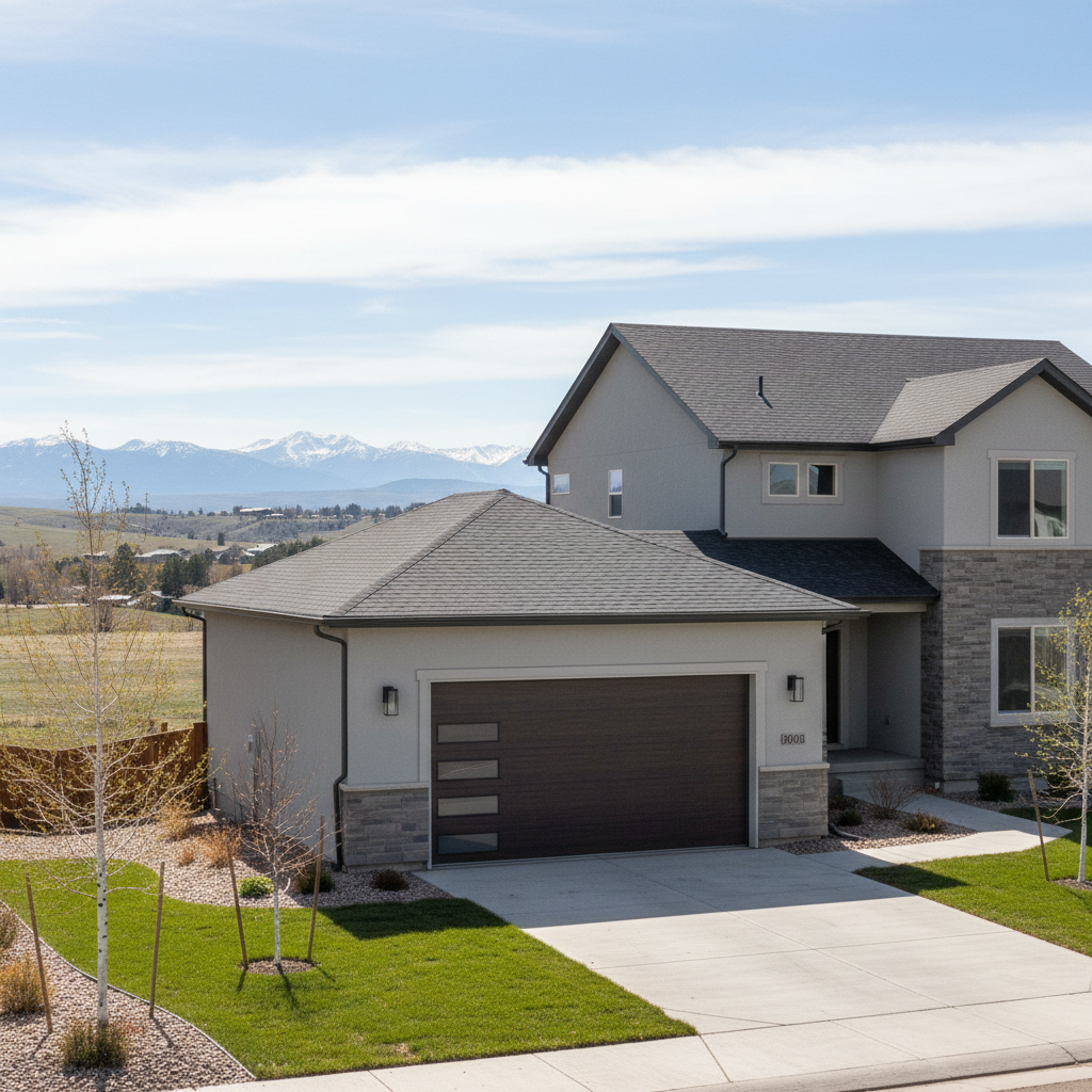 Completed garages work at a residential property in Loveland, CO