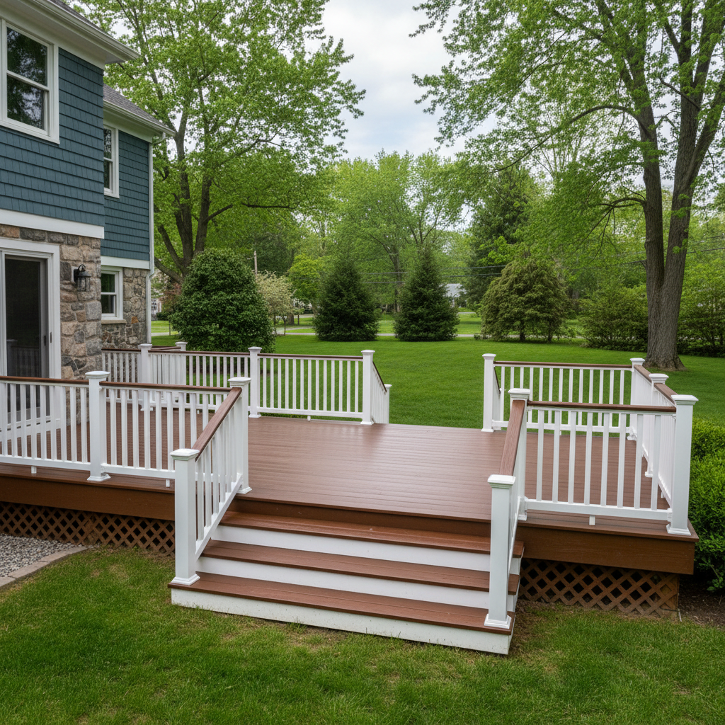 Completed deck painting & staining work at a residential property in New Haven, CT