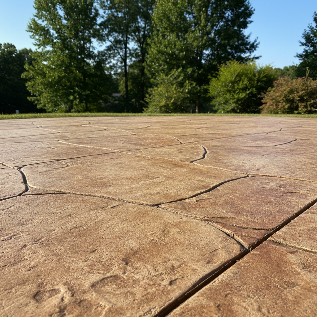 Completed concrete installation work at a residential property in Decatur, AL
