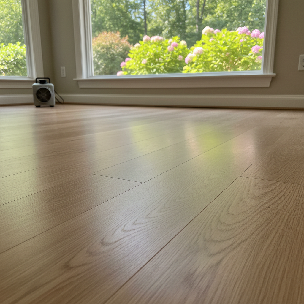 Completed water damage cleanup work at a residential property in Montgomery, AL