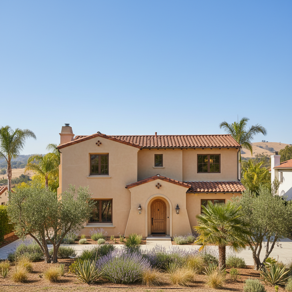 Completed stucco replacement work at a residential property in Arcadia, CA