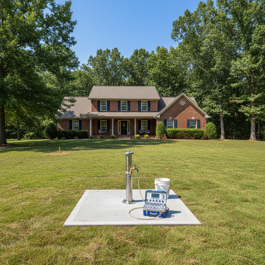 Completed water testing work at a residential property in Fayetteville, AR