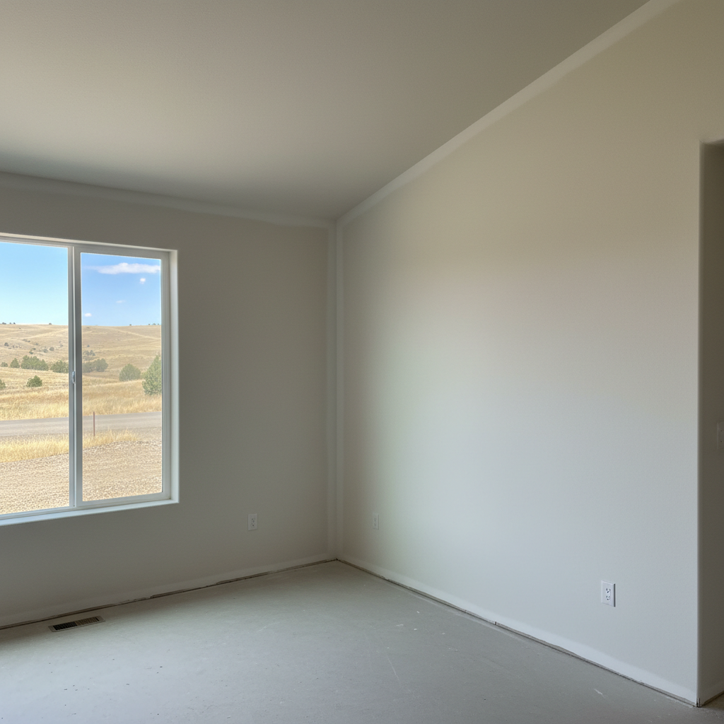 Completed drywall taping and mudding work at a residential property in Eagle, ID