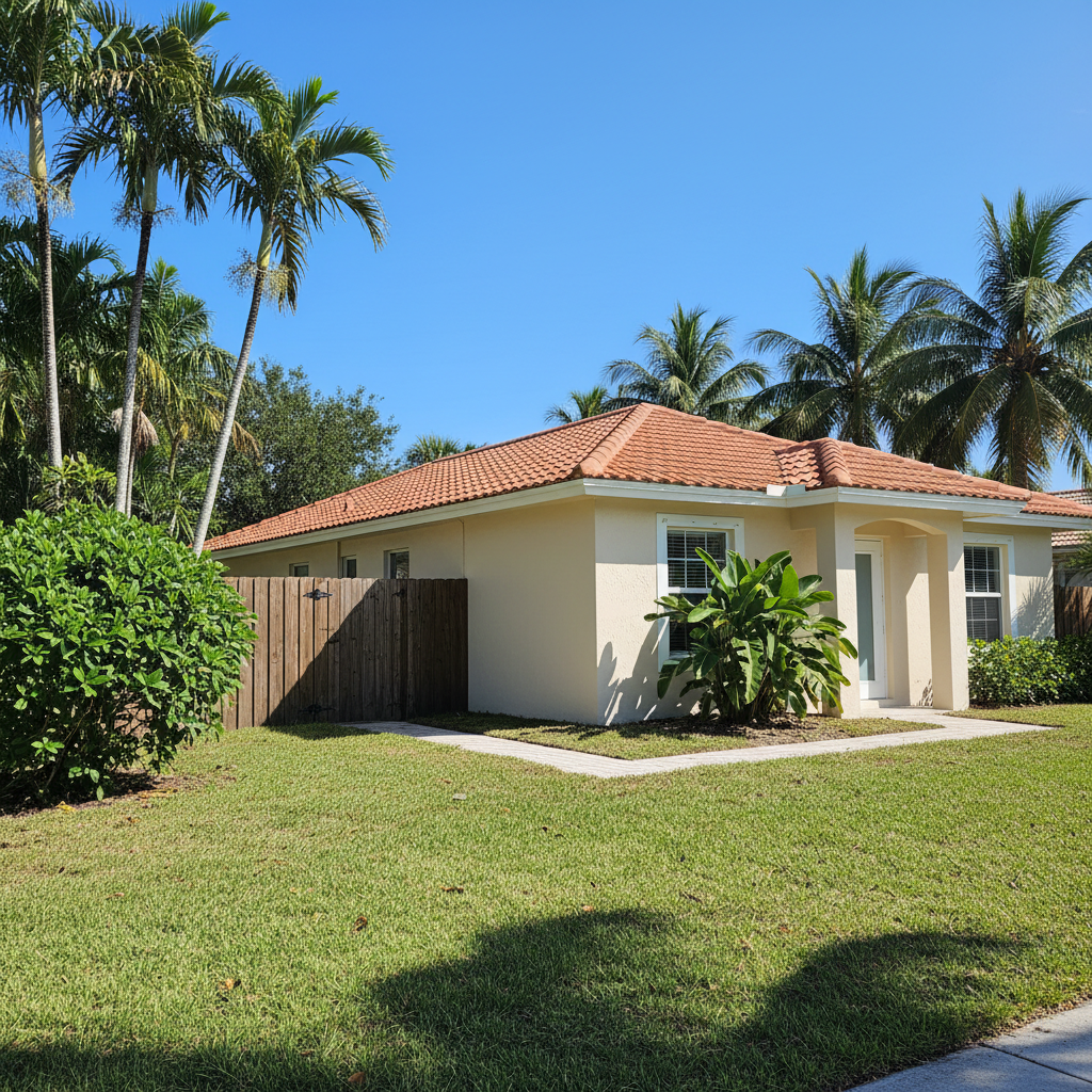 Completed water damage repair work at a residential property in Miramar, FL