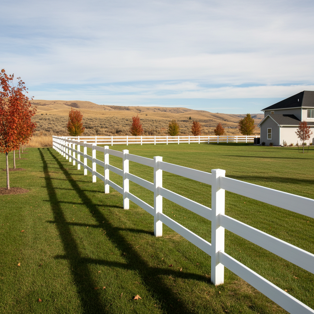 Completed farm fencing work at a residential property in Boise, ID