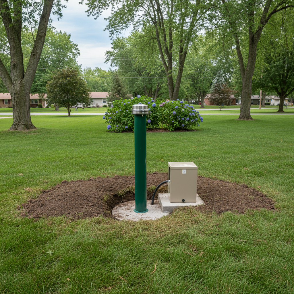 Completed well repair work at a residential property in Rockford, IL