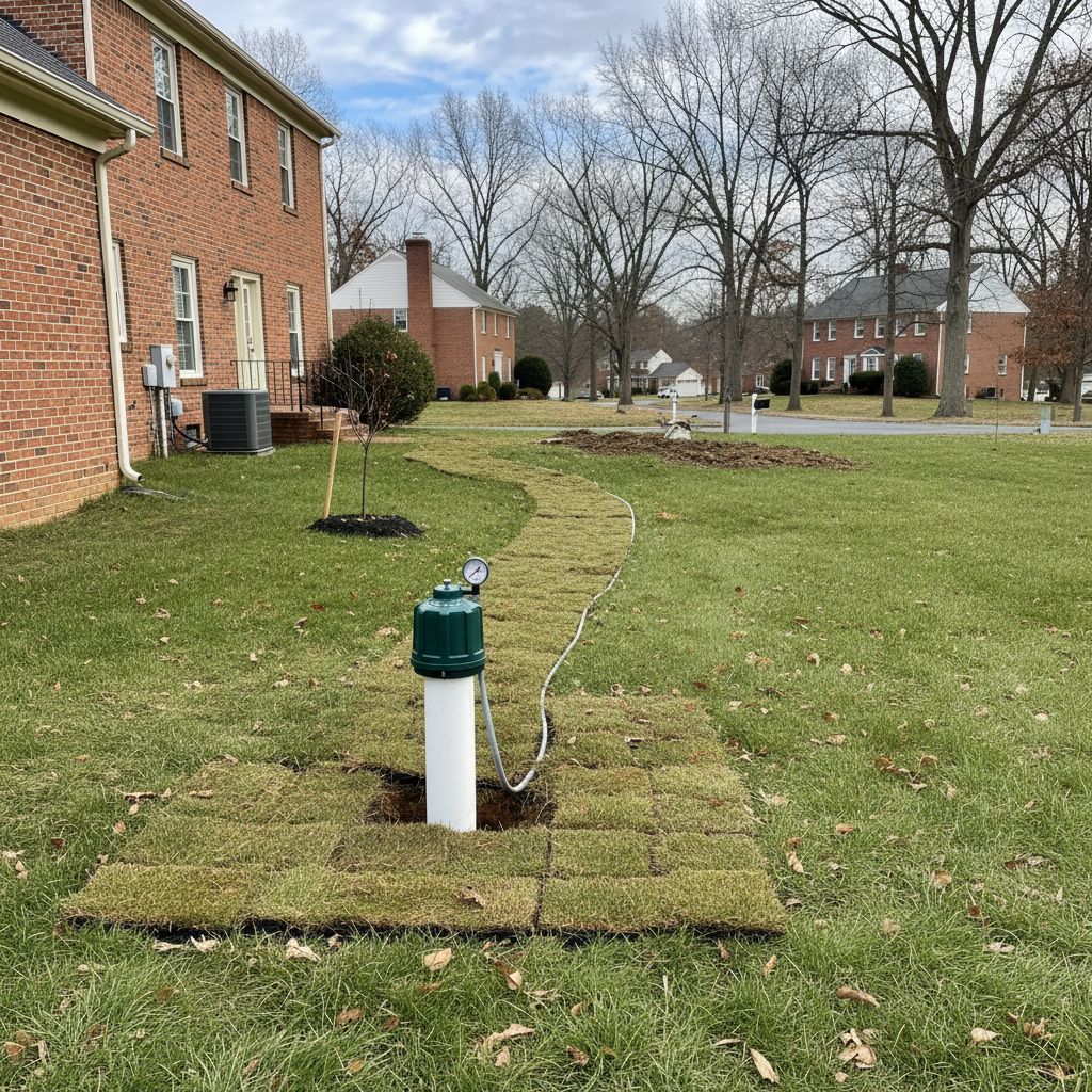 Completed well installation work at a residential property in Baltimore, MD