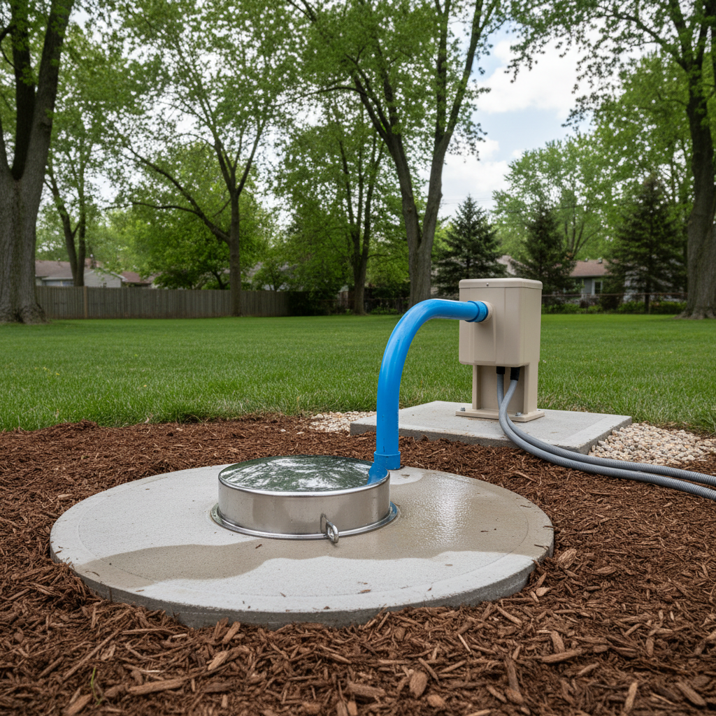 Completed pump installation work at a residential property in Flint, MI