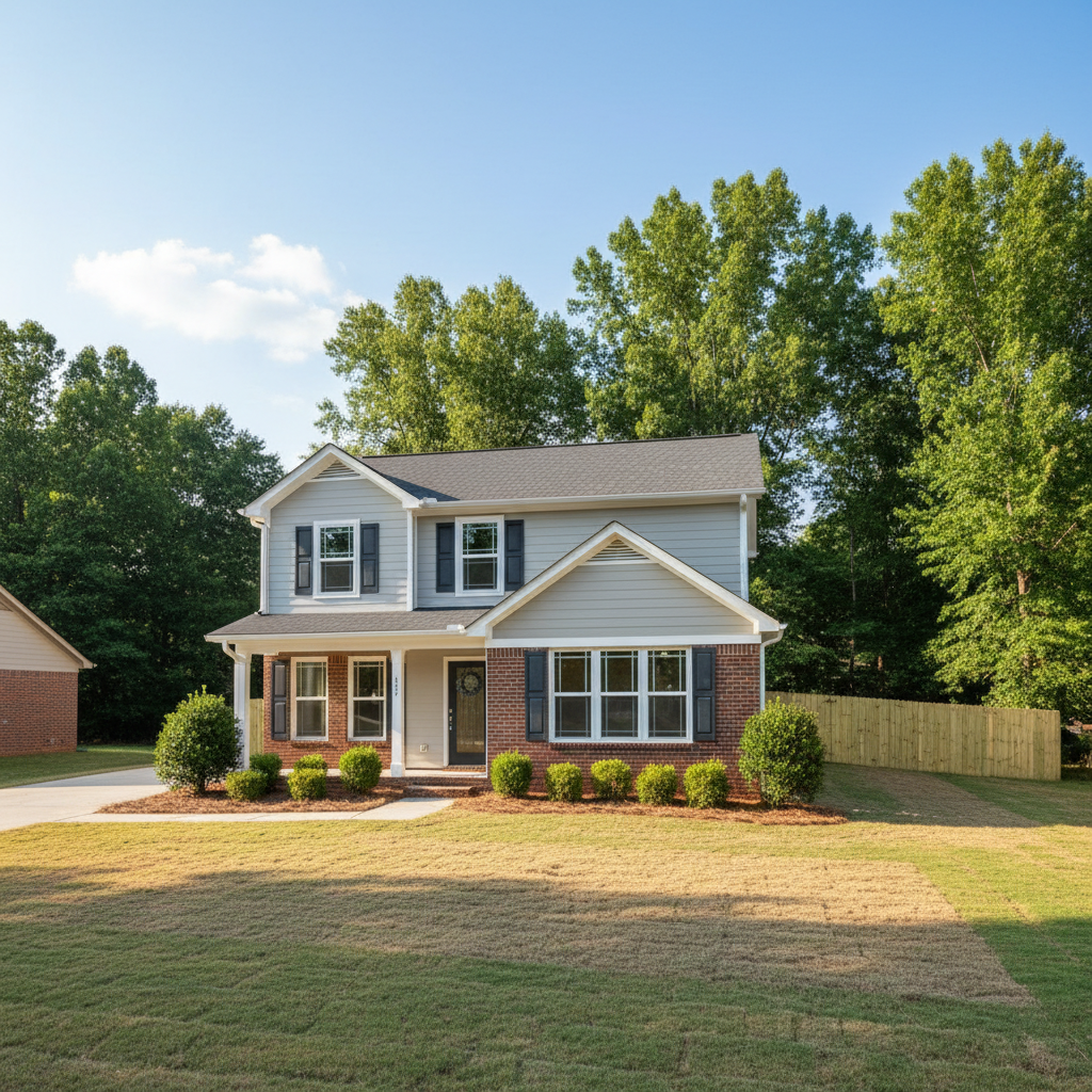 Completed flood restoration work at a residential property in Stockbridge, GA