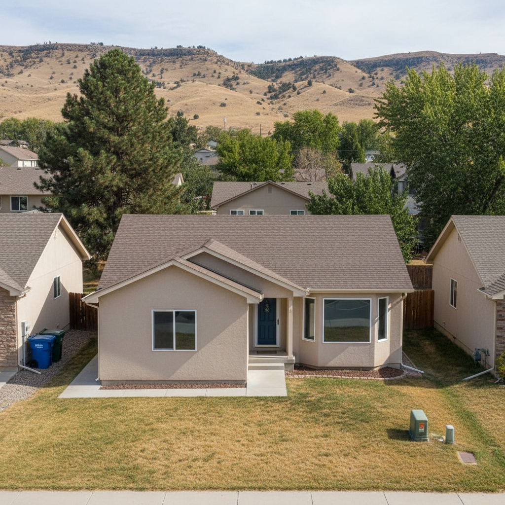 Completed popcorn ceiling removal work at a residential property in Boise, ID