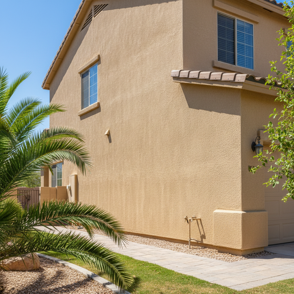 Completed commercial stucco work at a residential property in Las Vegas, NV