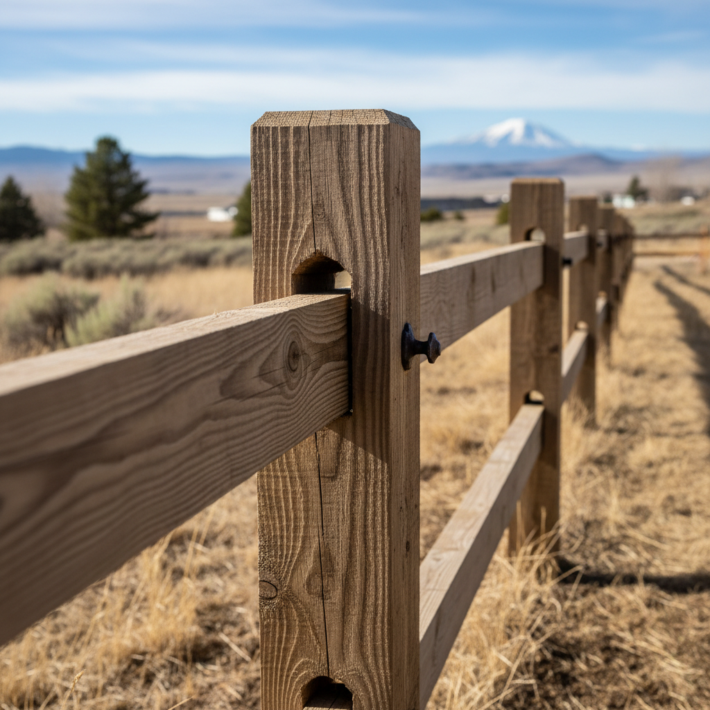 Completed farm fencing work at a residential property in Boise, ID