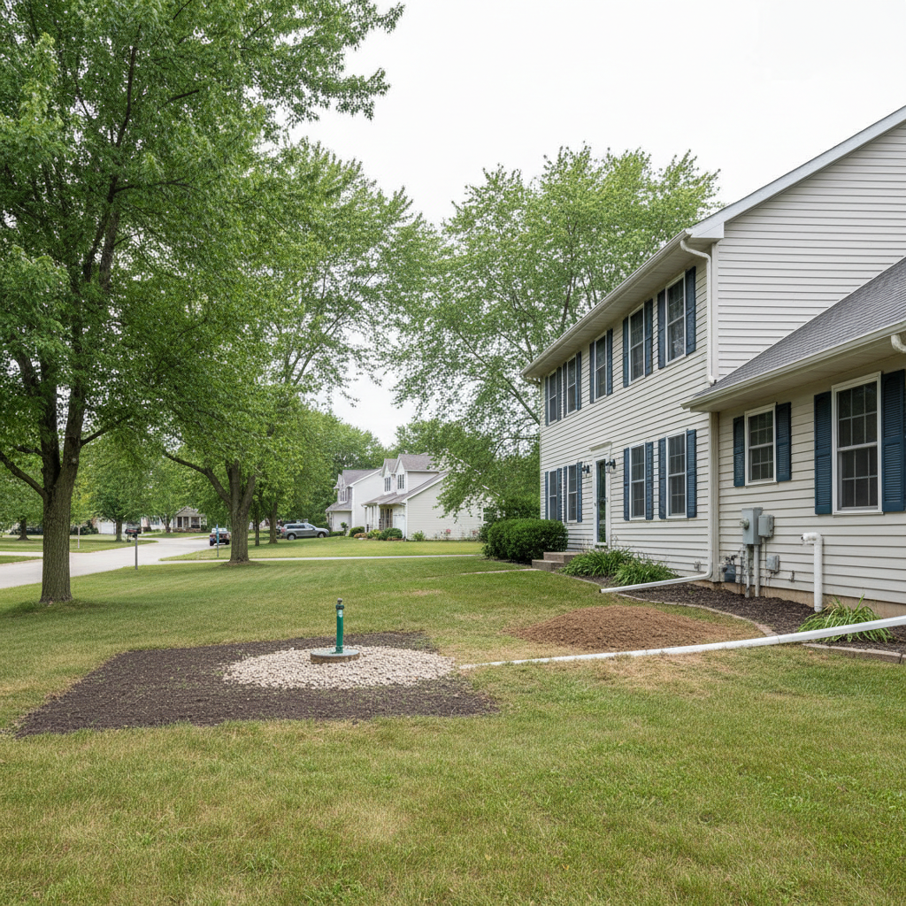 Completed well drilling work at a residential property in Rockford, IL