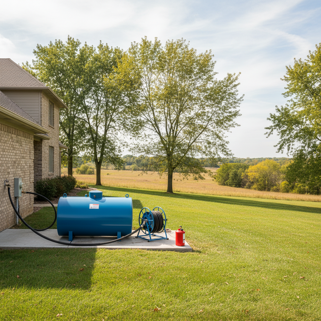 Completed fuel delivery work at a residential property in Topeka, KS
