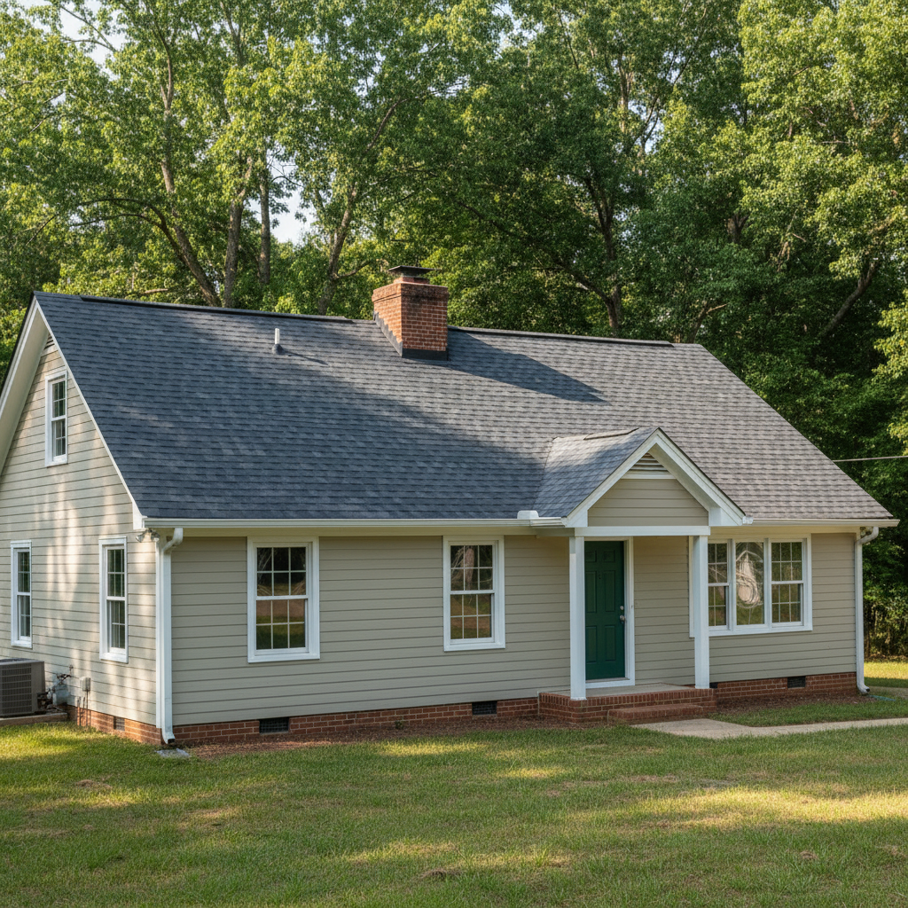 Completed roof inspection work at a residential property in Holly Springs, NC