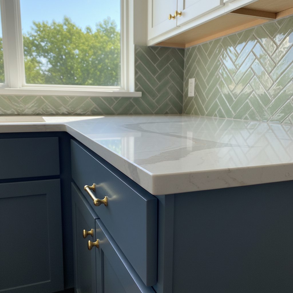 Completed kitchen remodel work at a residential property in Broken Arrow, OK