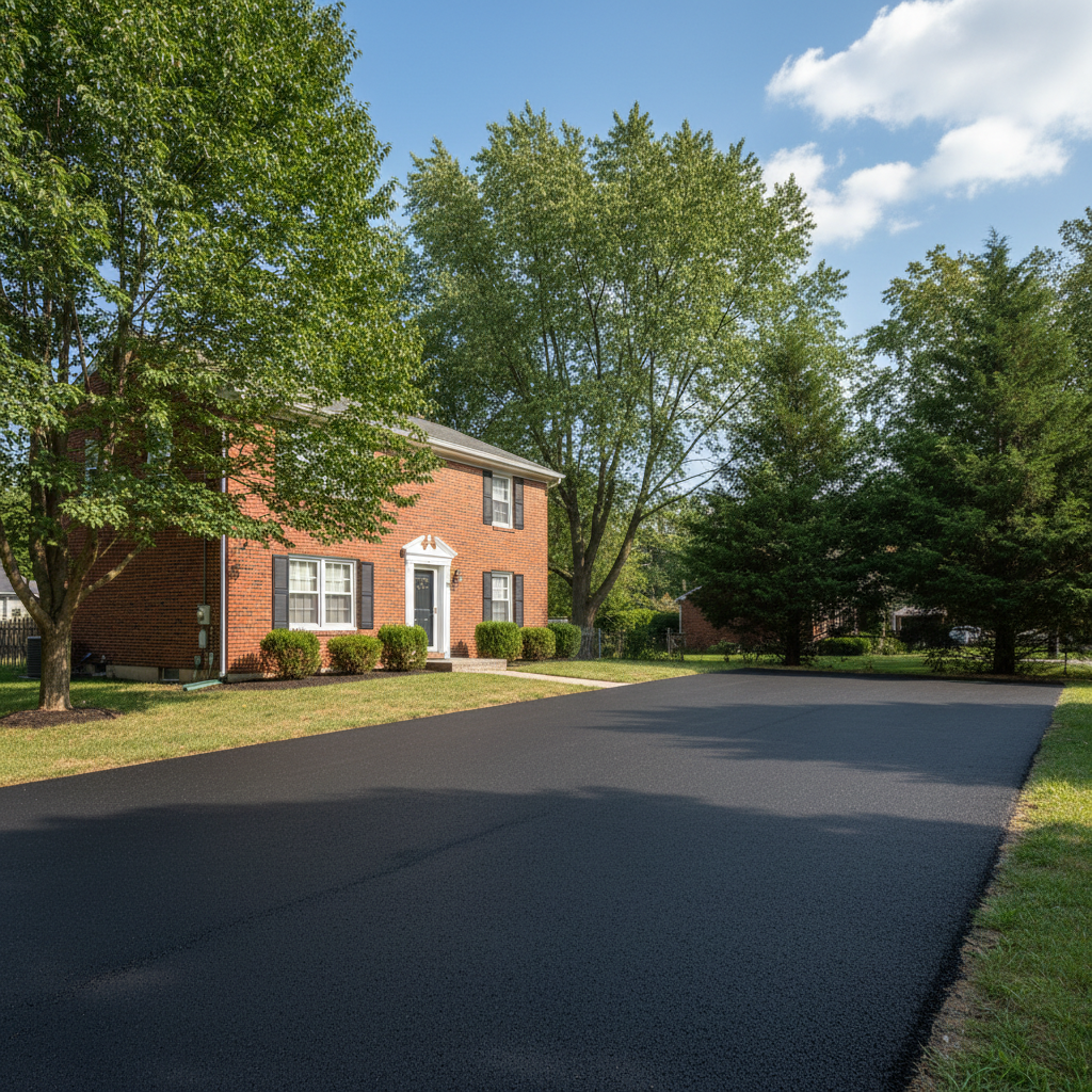 Completed commercial asphalt work at a residential property in Folcroft, PA