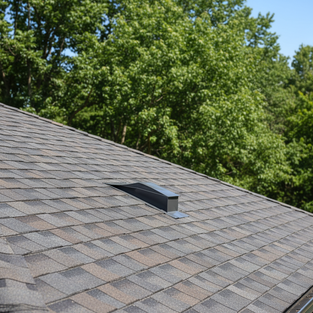 Completed roof repair work at a residential property in Chapel Hill, NC