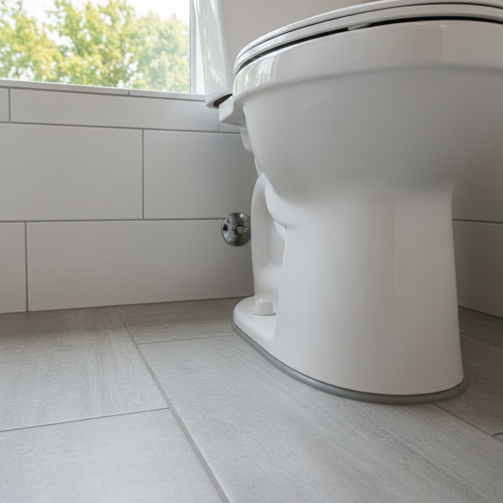 Completed toilet installation work at a residential property in Tahlequah, OK
