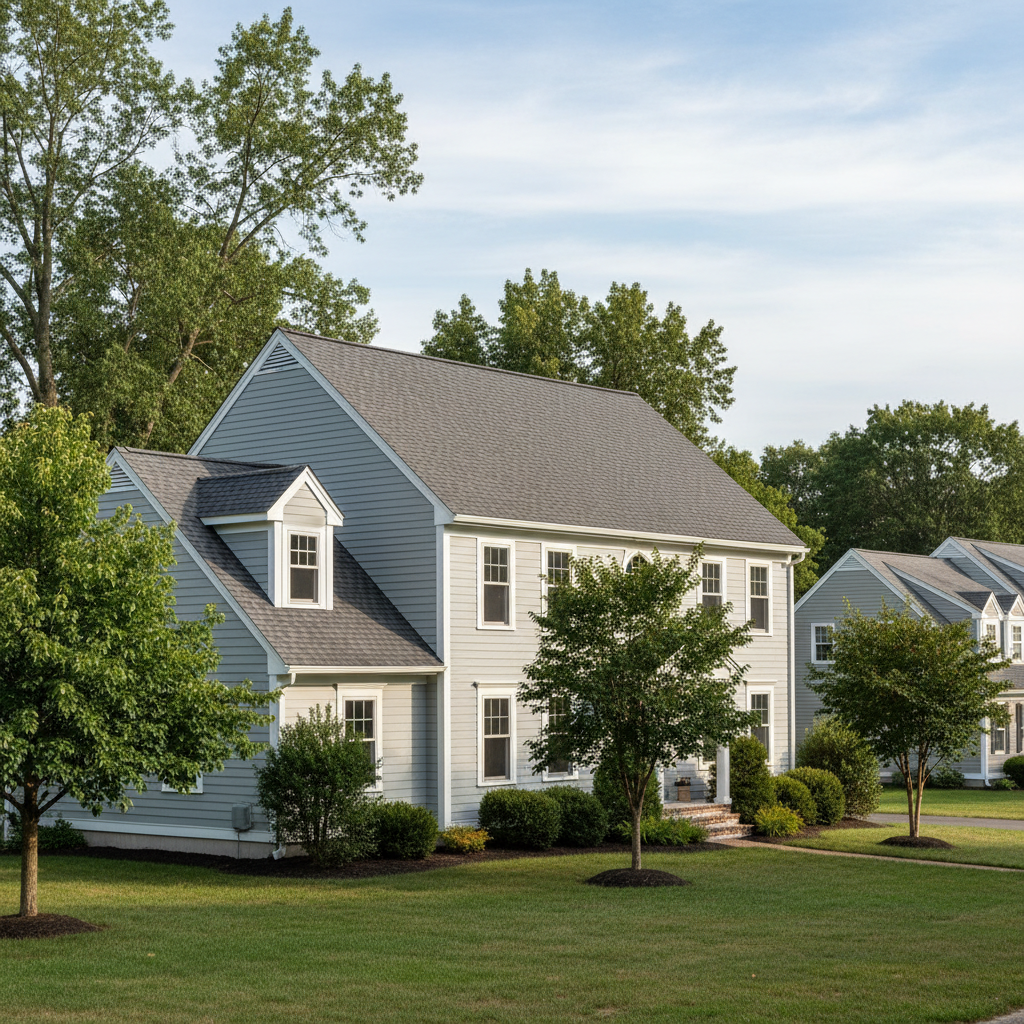 Completed new construction roofing work at a residential property in Warwick, RI