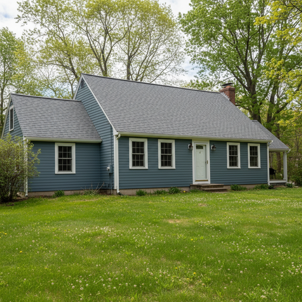 Completed roof inspection work at a residential property in East Greenwich, RI