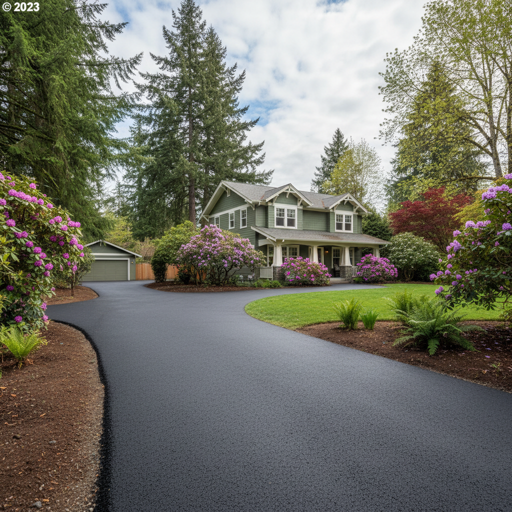 Completed commercial asphalt work at a residential property in Canby, OR