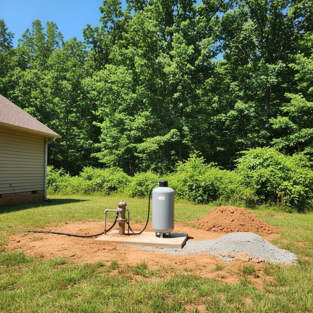 Completed pump repair work at a residential property in Heflin, AL