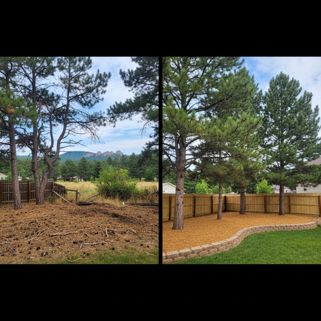 Completed tree health & care work at a residential property in Rapid City, SD