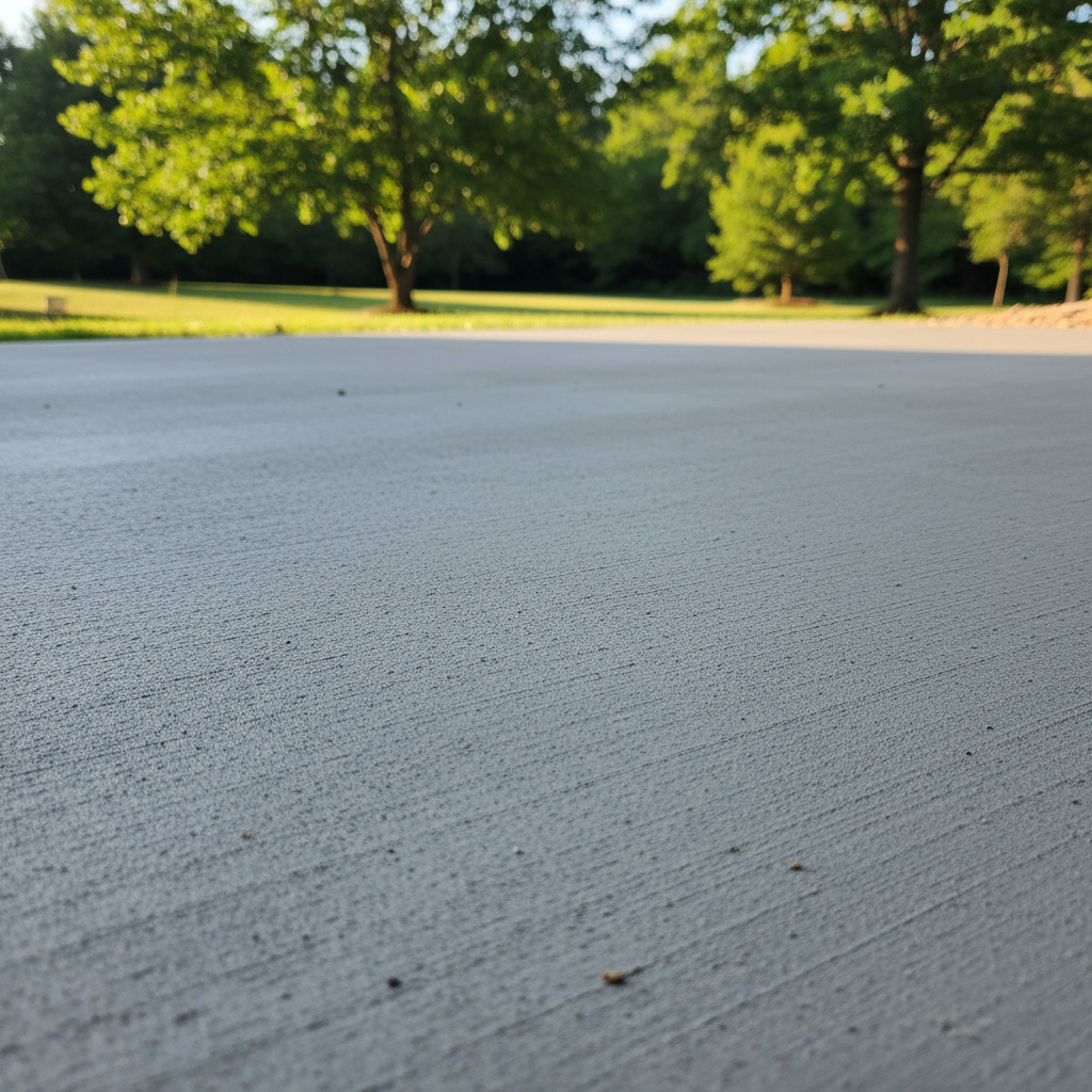 Completed concrete patios work at a residential property in Kingsport, TN